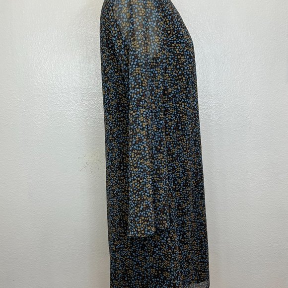 Cabi Womens Style 3648 Poise Bell Sleeve Dress Blue Floral Size M - Picture 6 of 7